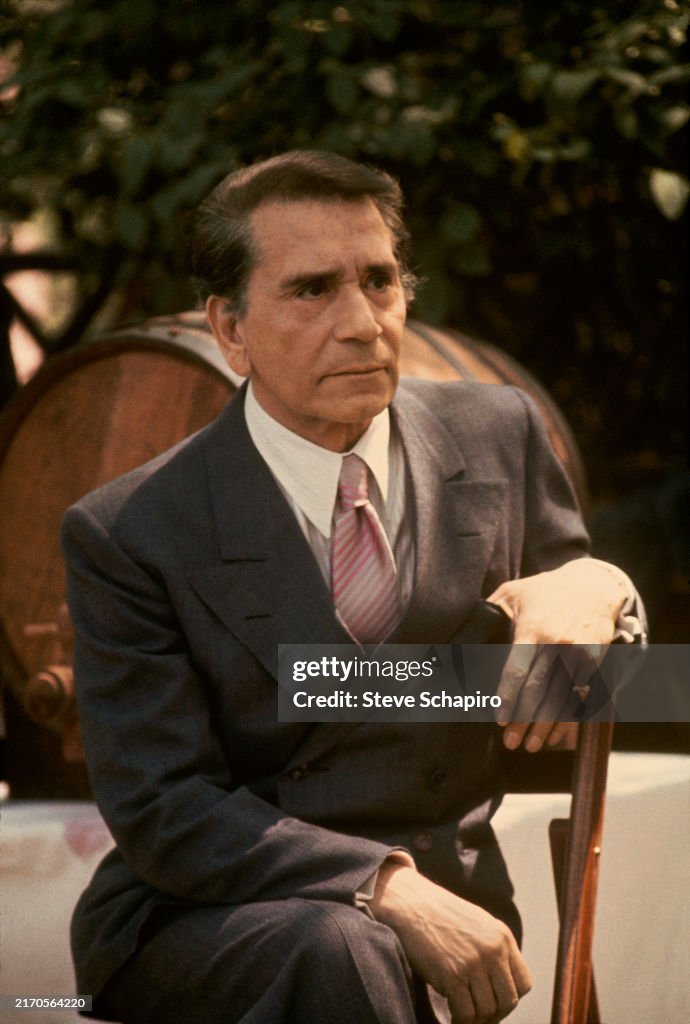 Conte Actor American actor Richard Conte in a scene from the film 'The Godfather ...