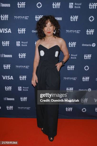 Sandra Oh attends the premiere of "Can I Get A Witness?" during the 2024 Toronto International Film Festival at TIFF Lightbox on September 06, 2024...