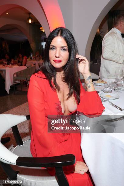 Alessia Fabiani attends the Cinema and Industry Award photocall during the 81st Venice International Film Festival on September 06, 2024 in Venice,...