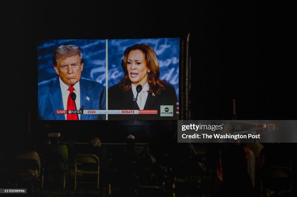 ABINGTON, PA - SEPT 10, 2024: Former president Donald Trump and