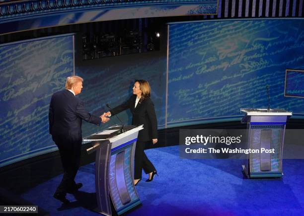 September 10: Vice President and Democratic presidential candidate Kamala Harris and former President and Republican presidential candidate Donald...