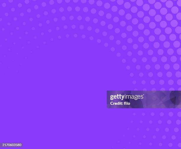 bildbanksillustrationer, clip art samt tecknat material och ikoner med purple halftone modern abstract background - funky