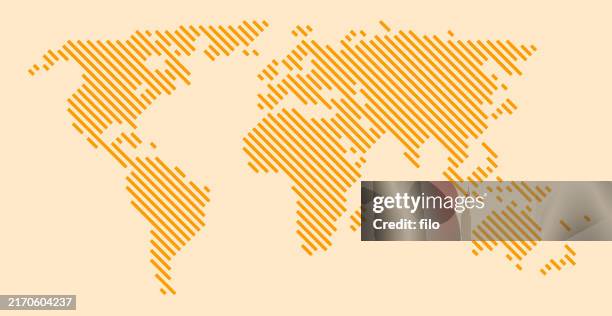 world map angled line pattern - third world countries stock illustrations