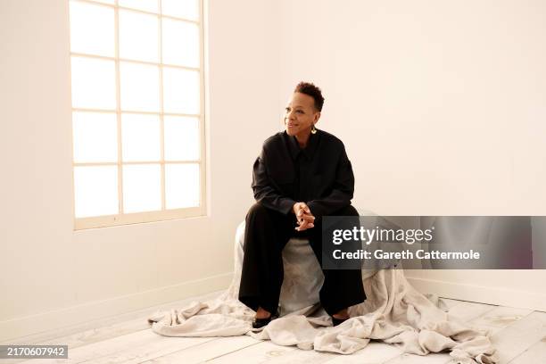 Marianne Jean-Baptiste of 'Hard Truths' poses in the Getty Images Portrait Studio Presented by IMDb and IMDbPro during the Toronto International Film...