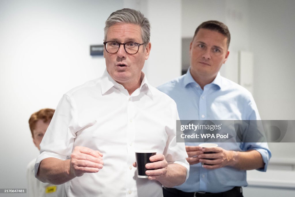 Keir Starmer Visits A London Hospital