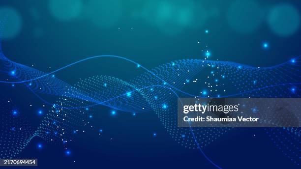 abstrakt blau grün gradient digitale technologie internet netzwerk geschwindigkeit verbindung hintergrund - nanotechnologie stock-grafiken, -clipart, -cartoons und -symbole