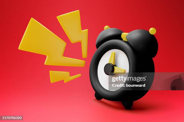 bildbanksillustrationer, clip art samt tecknat material och ikoner med 3d black friday alarm. vector - väckarklocka