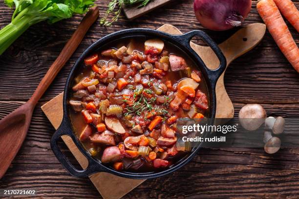 vegetable stew - stew stock pictures, royalty-free photos & images