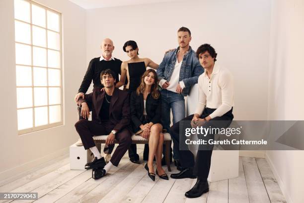 Daniel Minahan, Diego Calva, Sasha Calle, Daisy Edgar-Jones, Will Poulter and Jacob Elordi of 'On Swift Horses' pose in the Getty Images Portrait...