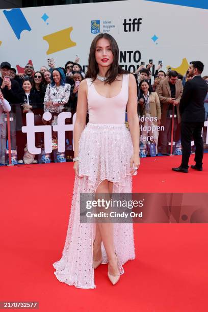 Ana de Armas attends the premiere of "Eden" during the 2024 Toronto International Film Festival at Roy Thomson Hall on September 07, 2024 in Toronto,...