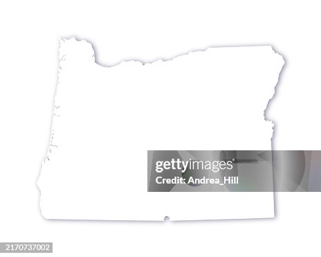 Oregon, USA State Map with a Soft Drop Shadow Vector Map Oregon, USA State Map with a Soft Drop Shadow Vector Map