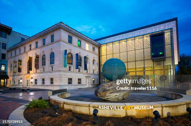 asheville, north carolina art museum - gallery district stock pictures, royalty-free photos & images