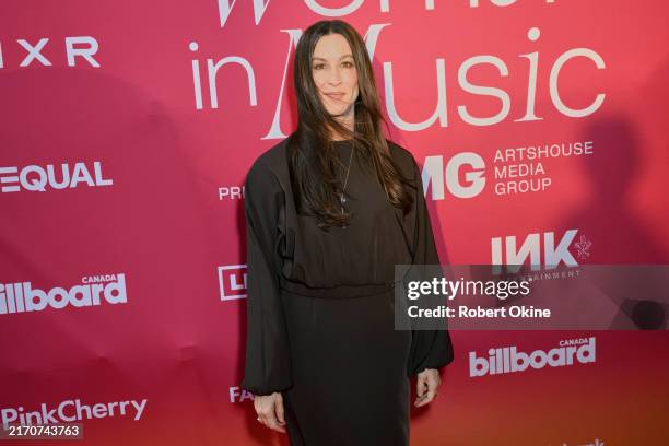 Alanis Morissette attends the Billboard Canadian Women In Music 2024 event at DPRTMNT on September 07, 2024 in Toronto, Ontario.