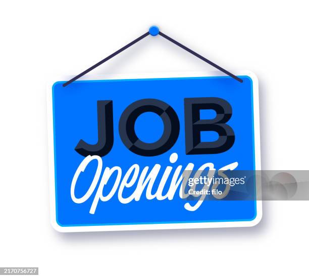 stockillustraties, clipart, cartoons en iconen met job openings hiring employment sign - vacature