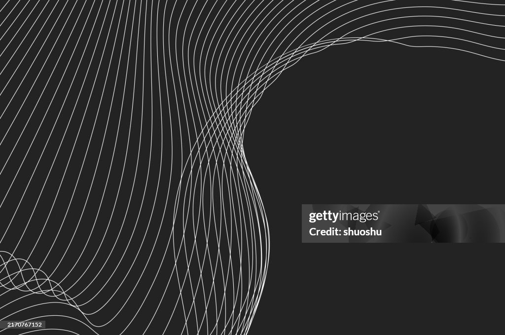 Flowing Line Pattern Abstract Black And White Motion Flowing Line Pattern Background High ...