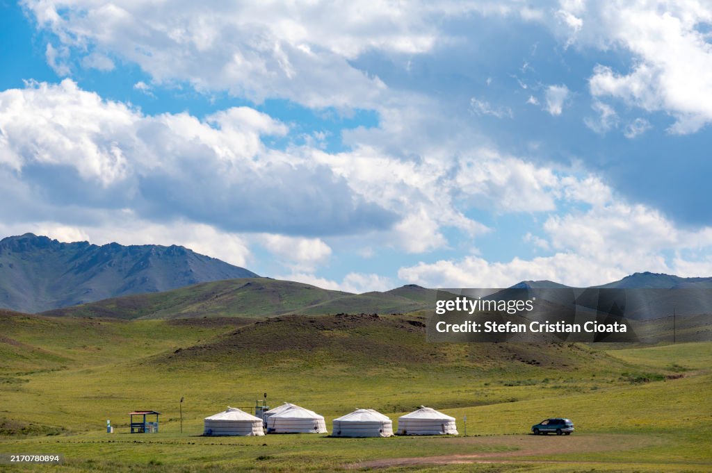 Mongolian Gers at Yol Valley, Asia