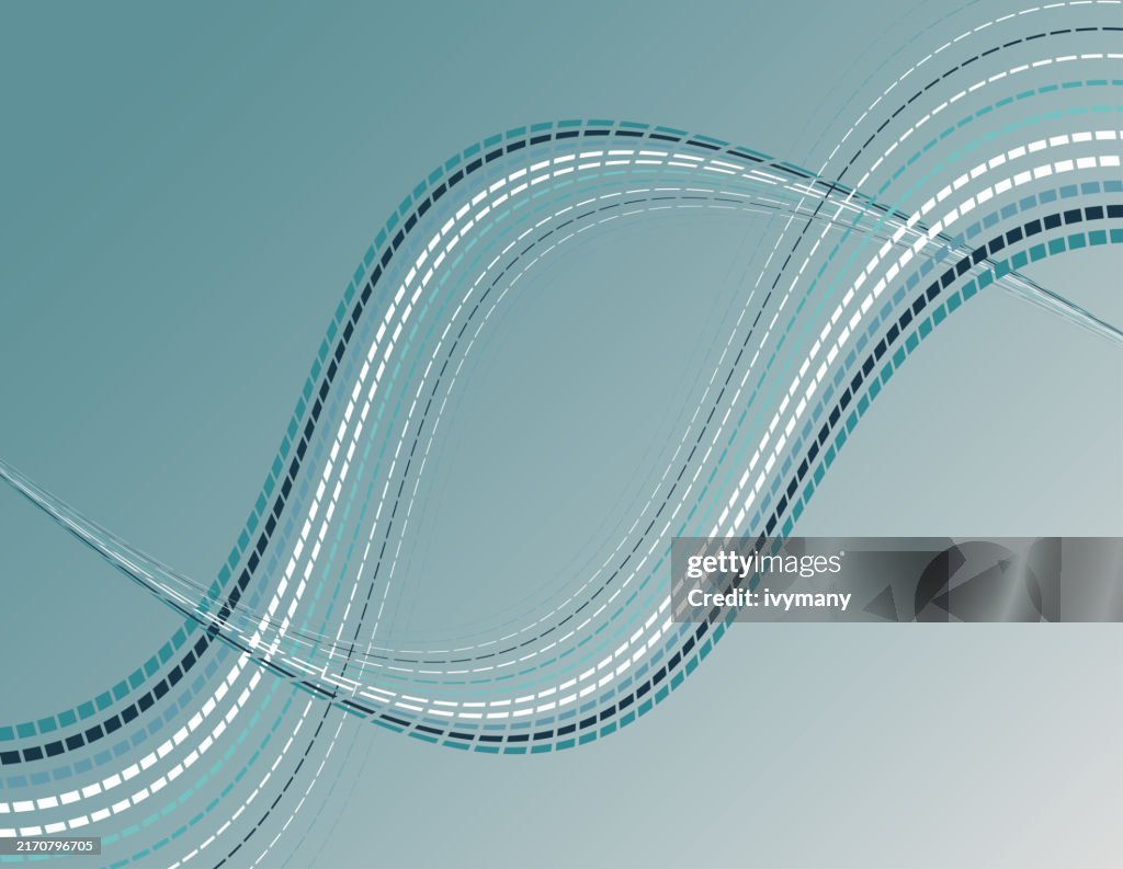 Flowing Line Pattern Flowing Motion Dashed Stripe Line Pattern Background High-Res Vector ...