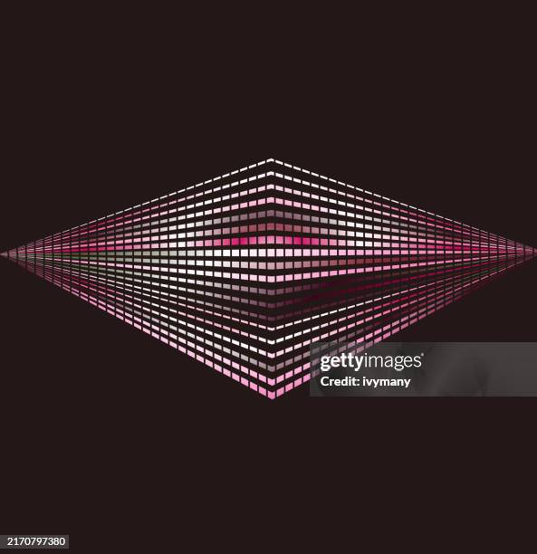 abstract perspective stripe led technology pattern background - neon light reflection stock illustrations