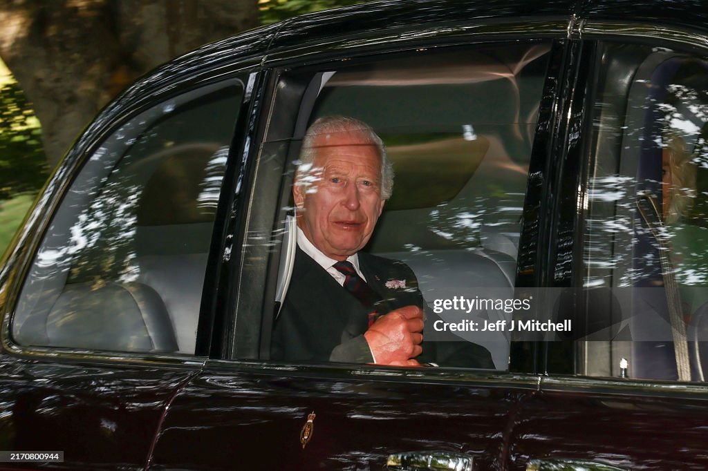 Royals Attend Crathie Church On The Second Anniversary Of HM Queen Elizabeth II Death
