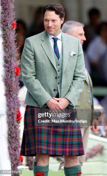 Lieutenant Colonel Jonny Thompson attends The Braemar Gathering 2024 at The Princess Royal and Duke of Fife Memorial Park on September 7, 2024 in...