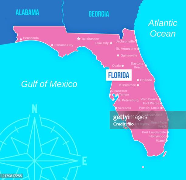 ilustraciones, imágenes clip art, dibujos animados e iconos de stock de mapa de la ciudad de florida - jacksonville florida