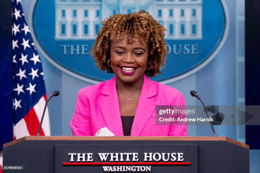 Press Secretary Karine Jean-Pierre Holds Briefs White House Media
