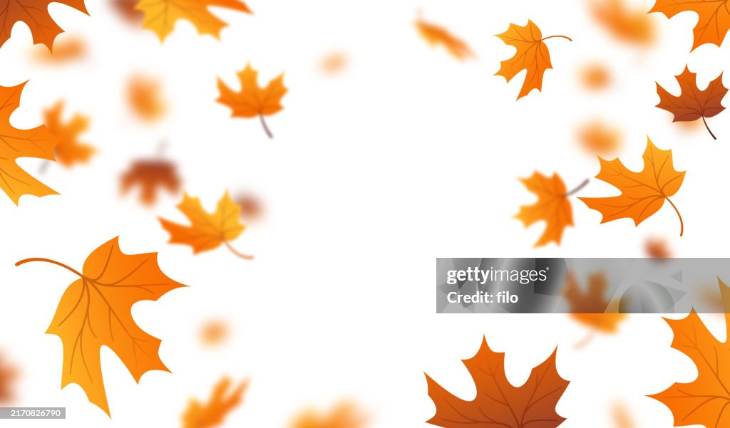 Falling Autumn Leaves Background