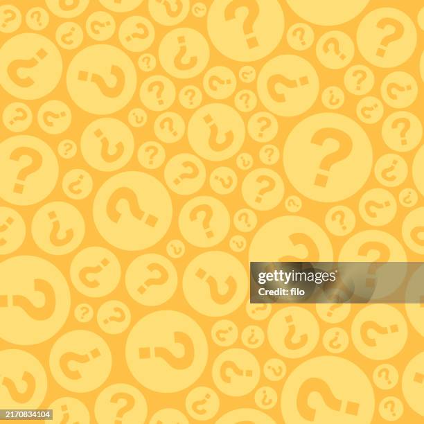 stockillustraties, clipart, cartoons en iconen met question mark seamless repeating tileable background - herhaalpatroon in tegels