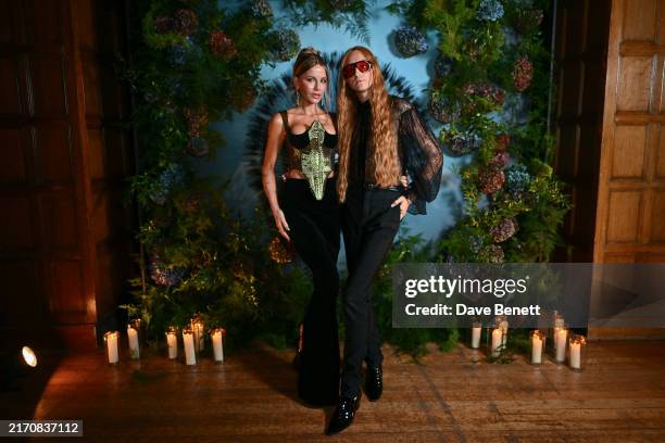 Kate Beckinsale and Harris Reed attend a dinner hosted by British Vogue and Harris Reed to celebrate London Fashion Week with Royal Salute on...