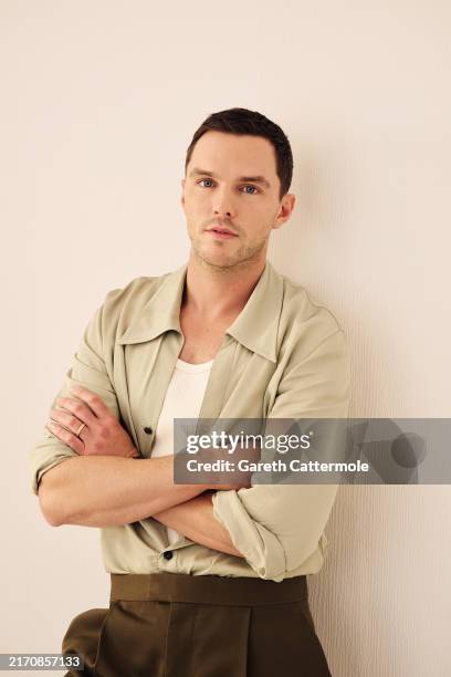 Nicholas Hoult of 'The Order' poses in the Getty Images Portrait Studio Presented by IMDb and IMDbPro during the Toronto International Film Festival...