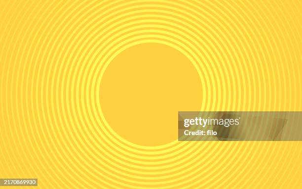 sun warm glow rings abstract background - distorted stock illustrations