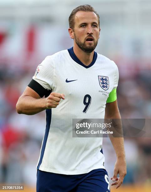 England's Harry Kane during the UEFA Nations League 2024/25 League B Group B2 match between Republic of Ireland and England at Aviva Stadium on...