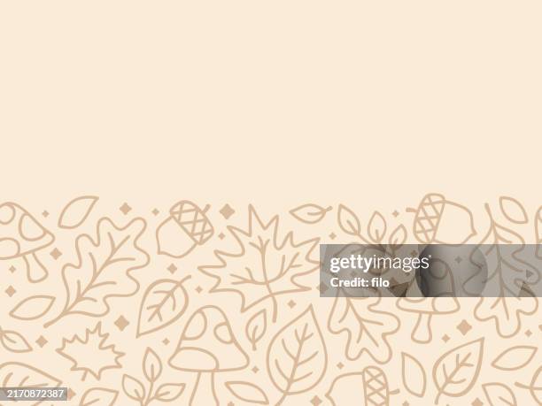 autumn fall leaves seamless tileable background pattern - fall leaf pile stock illustrations