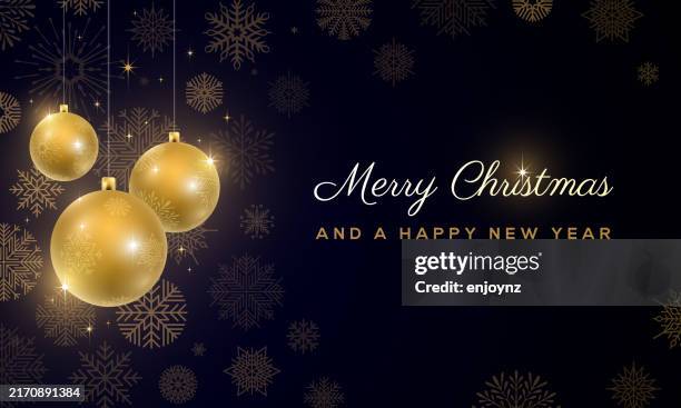 golden elegant shiny christmas design on black background - black celebration background stock illustrations