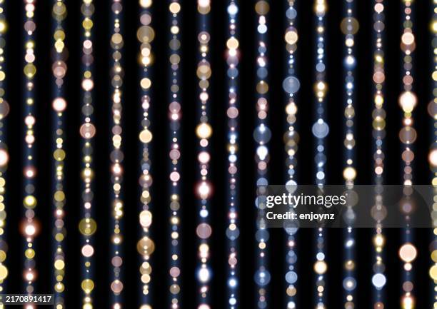 seamless christmas string lights - string lights black background stock illustrations
