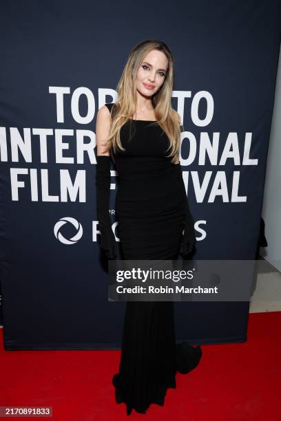 Angelina Jolie attends the premiere of "Without Blood" during the 2024 Toronto International Film Festival at TIFF Lightbox on September 08, 2024 in...