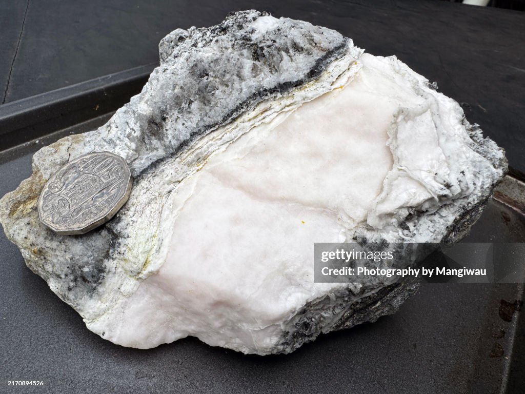 Gold Quartz Vein Rock Specimen