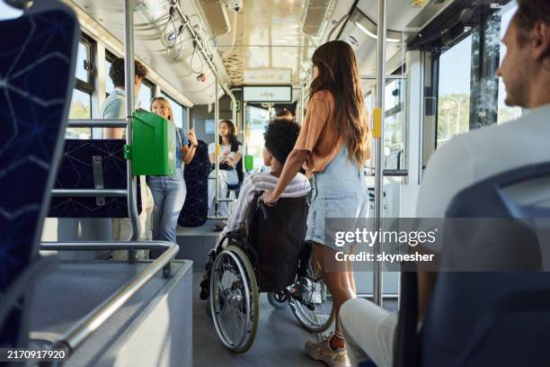 Proper Bus Rider 56 Bus Rider Wheelchair Stock Photos, High-Res Pictures, and Images ...