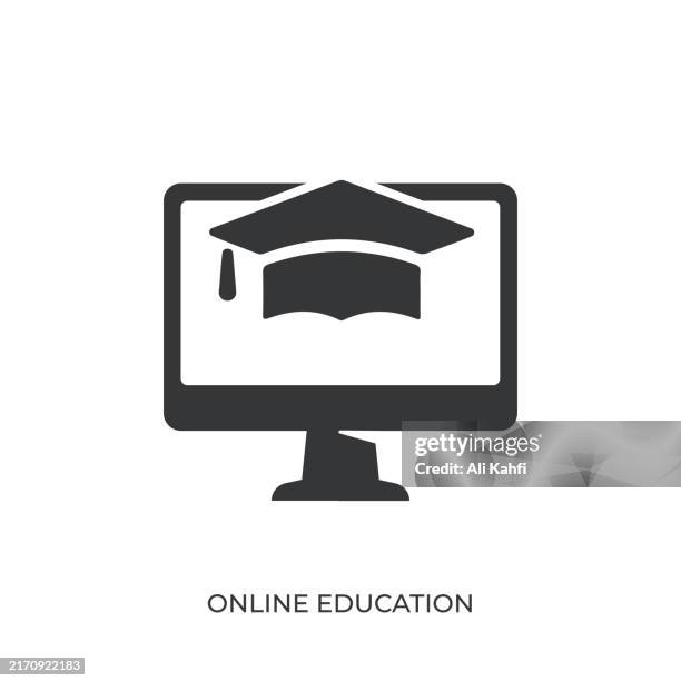 online education glyph solid icon. solid icon that can be applied anywhere, simple, pixel perfect and modern style - scientists talking stock illustrations
