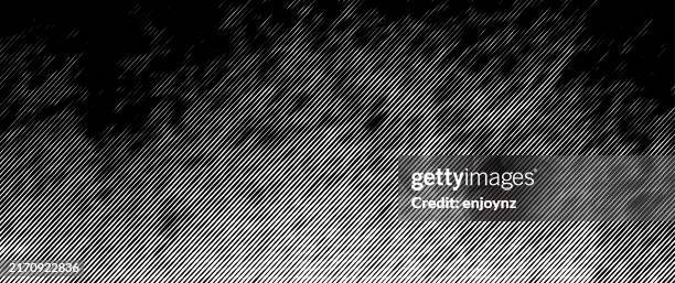 black gradient lines grunge pattern - lithograph texture stock illustrations