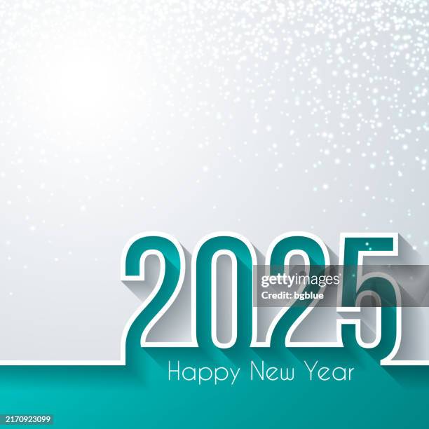 ilustraciones, imágenes clip art, dibujos animados e iconos de stock de feliz año nuevo 2025 con purpurina dorada - fondo blanco - 3d snow