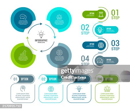Infographic Elements 4 steps Infographic Elements 4 steps