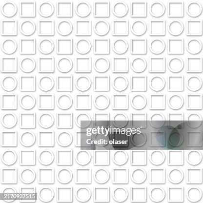 Grid Pattern Square Rounded Rounded Squares And Circles In Grid Pattern 3d Shapes With Shadows ...