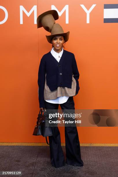 June Ambrose attends the S/S 2025 Tommy Hilfiger fashion show during New York Fashion Week at the M.V. John F. Kennedy in New York City.