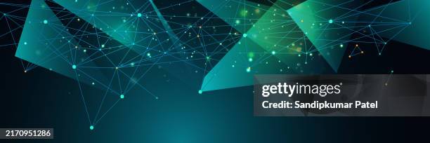 technology network background. - panoramic stock illustrations