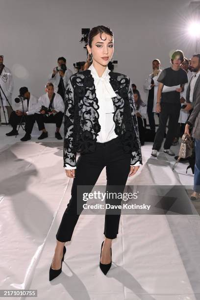 Caylee Cowan attends the Kobi Halperin Spring 25 Runway at Splashlight Studios on September 09, 2024 in New York City.