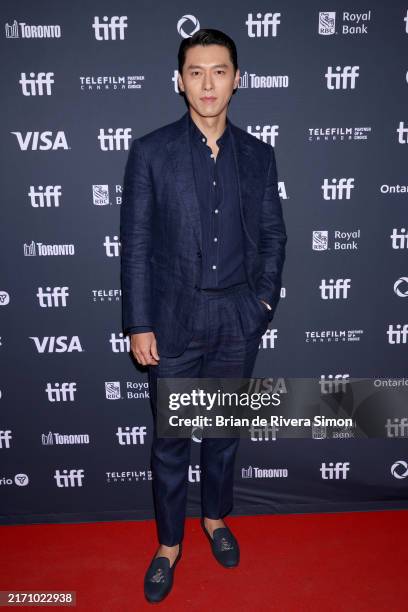 Hyun Bin attends In Conversation With... Hyun Bin and Lee Dong-wook during the 2024 Toronto International Film Festival at TIFF Lightbox on September...