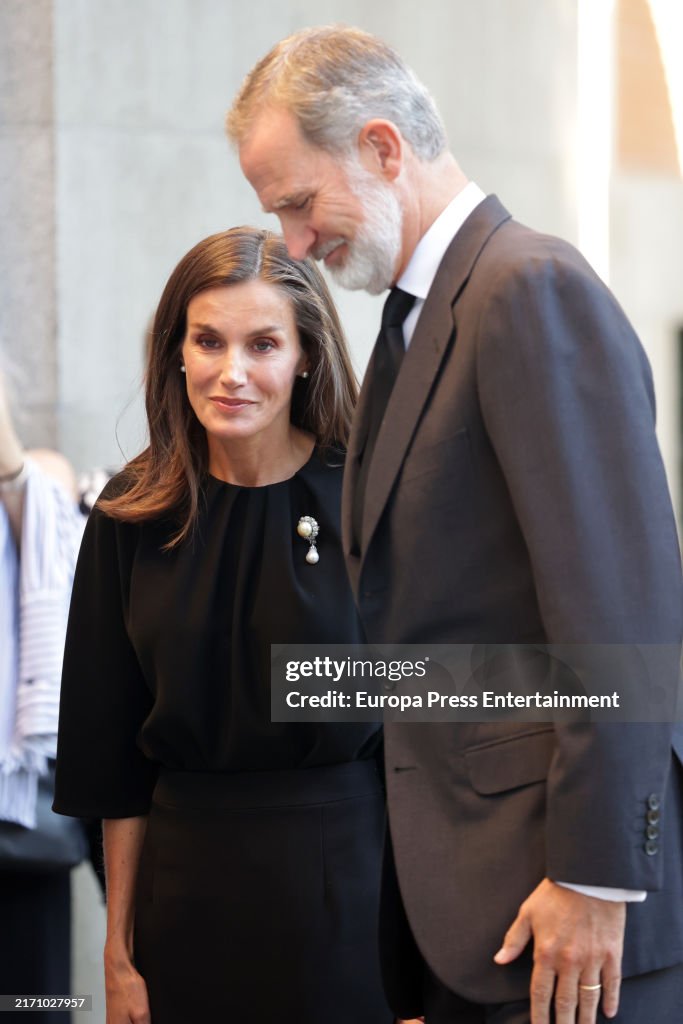 Family And Friends Attend The Funeral Of Fernandez De Araoz