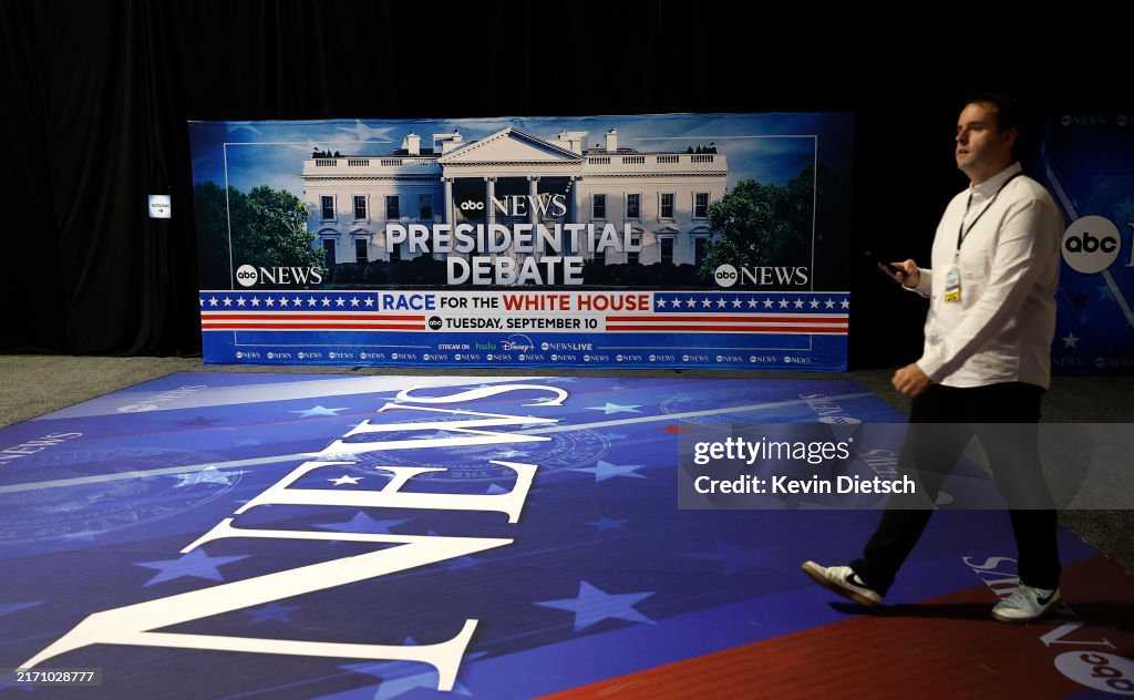 Philadelphia's Constitution Center Prepares To Host Presidential Debate Between Trump And VP Harris