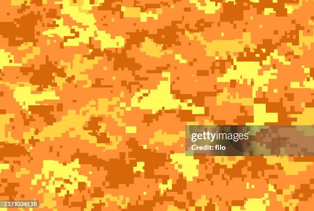 camouflage pattern background - naval oranges stock illustrations